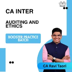 CA Inter | Auditing and Ethics | Booster Practice Batch | CA Ravi Taori | May 2026